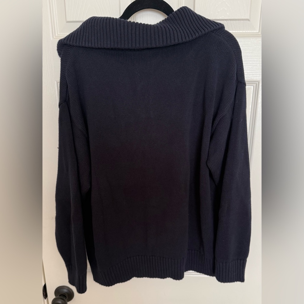 Zara Heavy Knit Zip Sweater - Picture 7 of 8